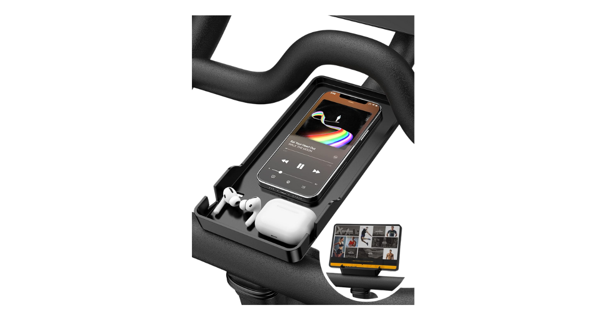 Phone and iPad holder for Peloton bike